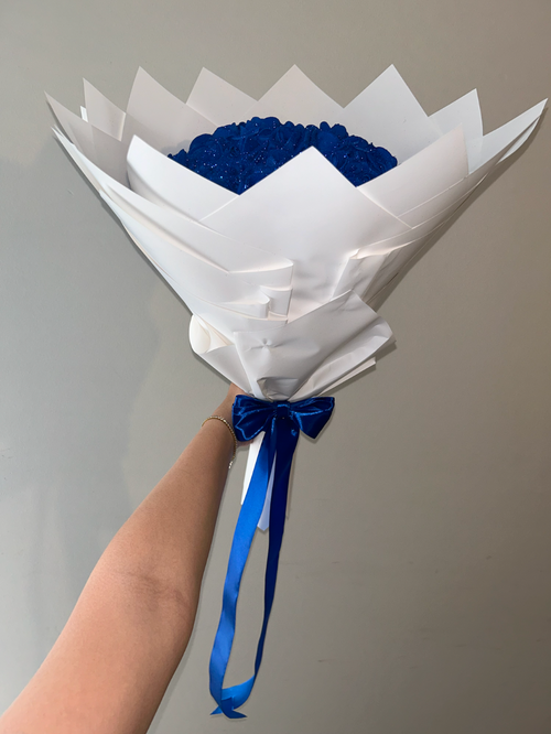 Blue Glitter Bouquet