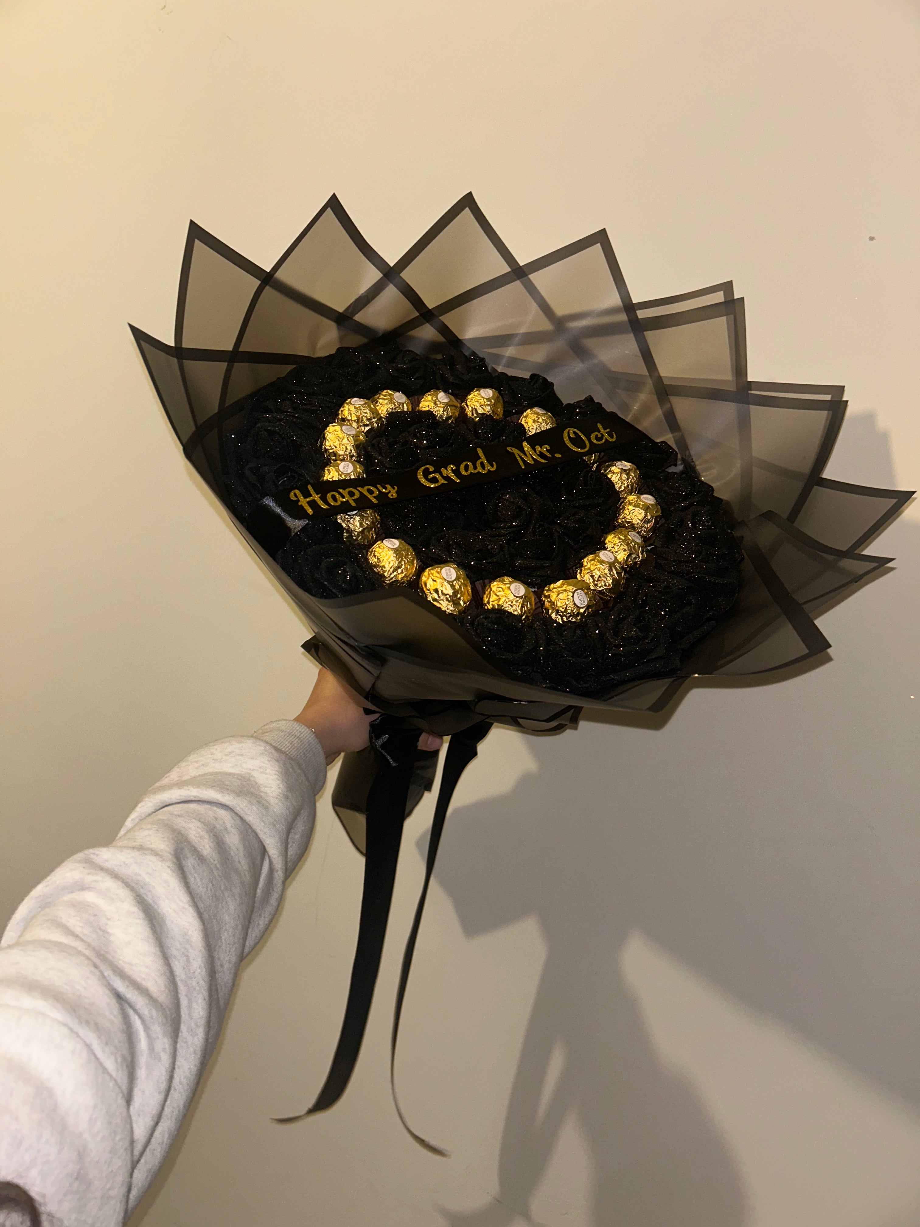 Black Glitter Bouquet