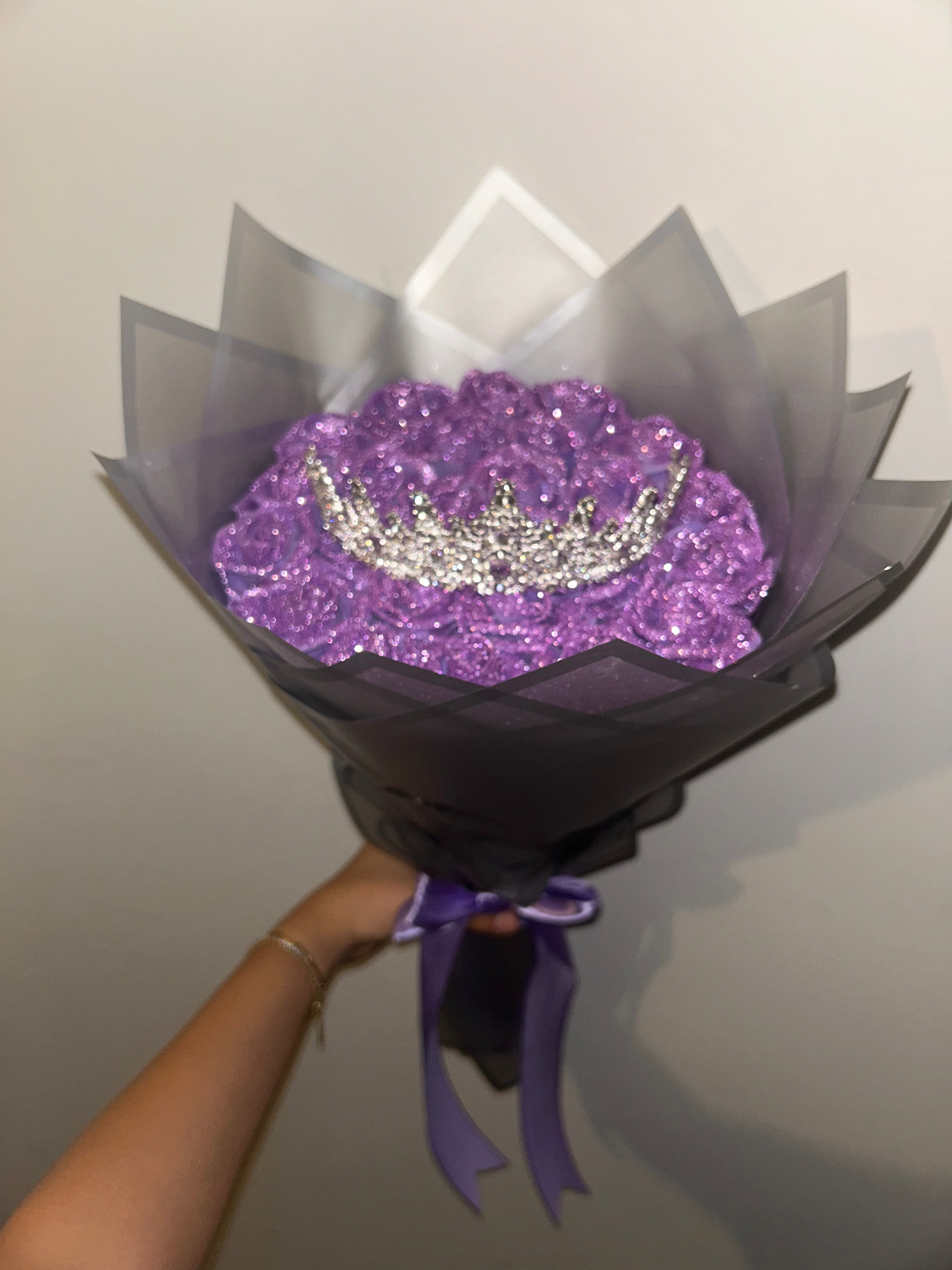 Purple Glitter Bouquet