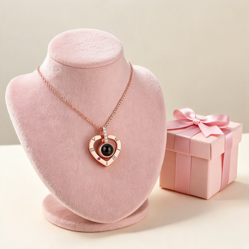 'I Love You' in 100 Languages Projection Necklace | For Hers Truly