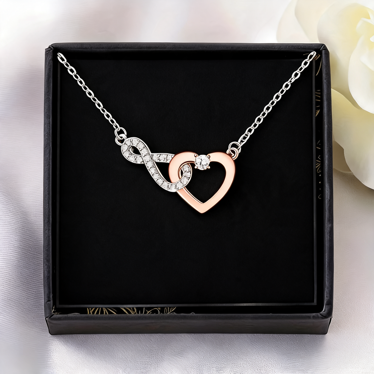 Message Card Heart Necklace Gift Box | For Hers Truly