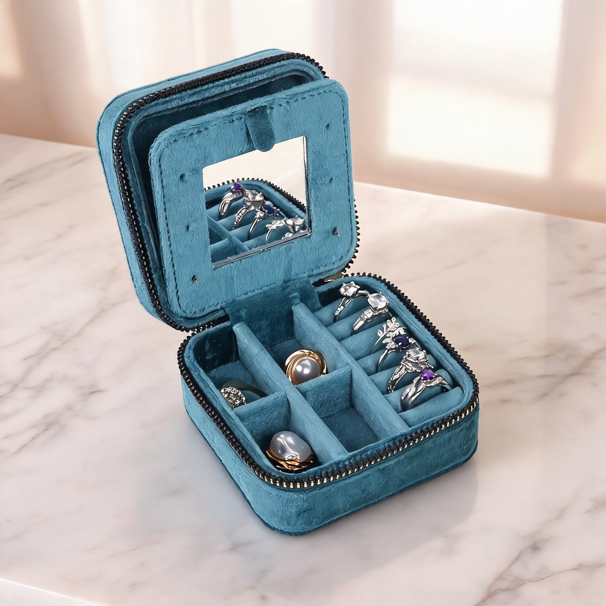 Velvet Travel Jewellery Box | For Hers Truly