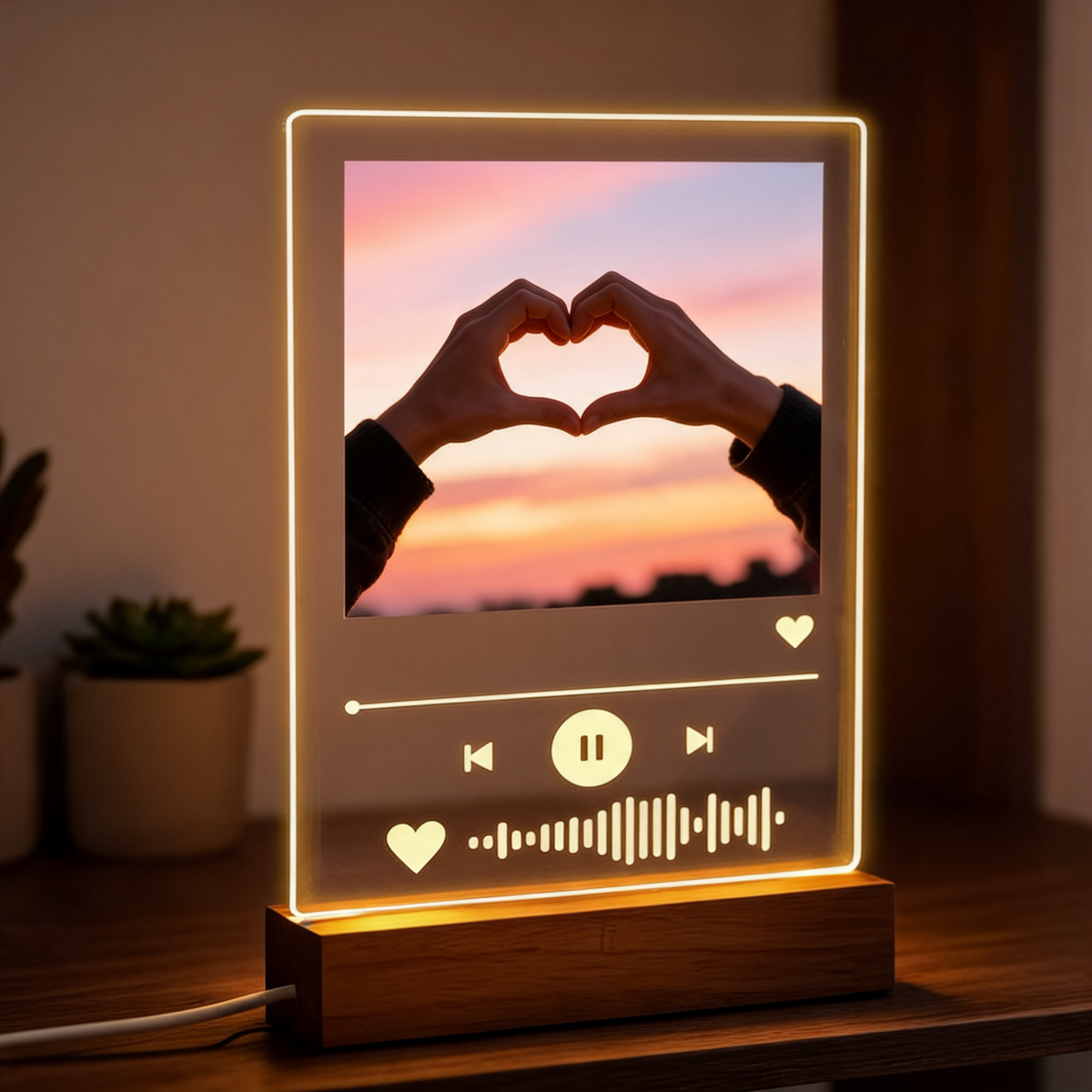 Engraved Song Plaque with LED Light | For Hers Truly