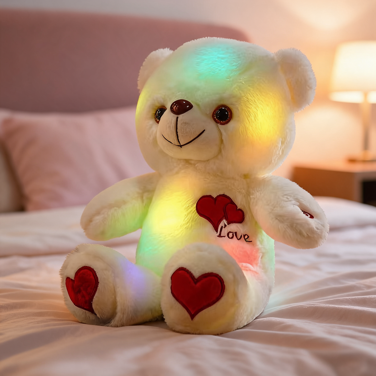 Glowing LED Teddy Bear Plush | For Hers Truly