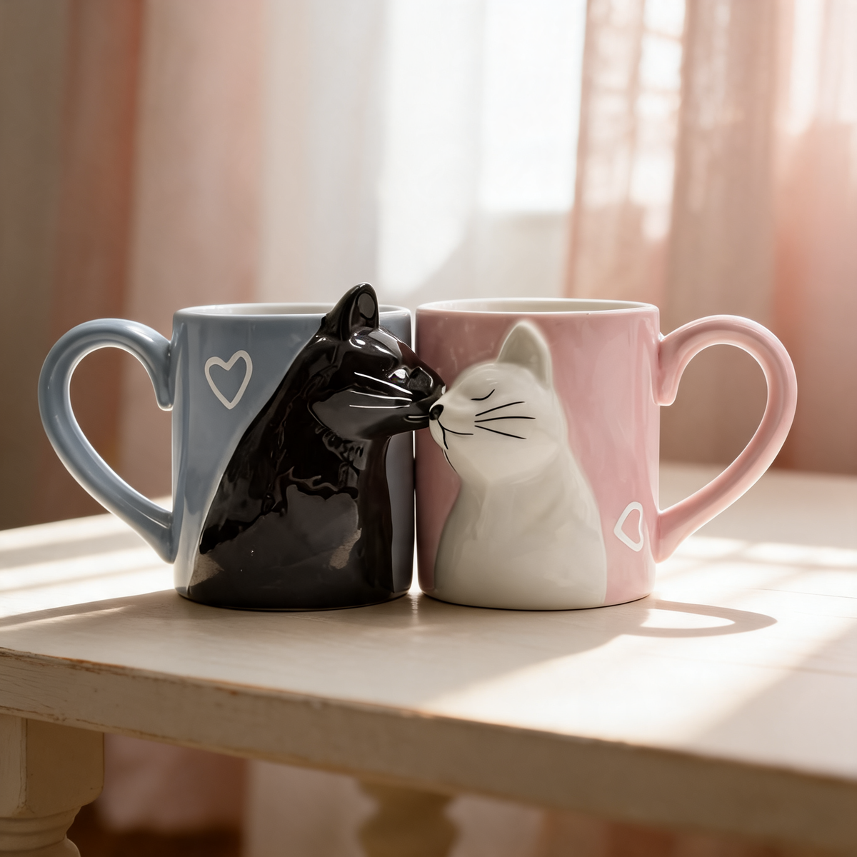 Kissing Cat Mug Set | For Hers Truly